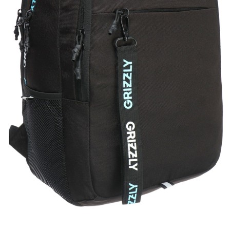 Youth backpack 42 x 31 x 22 cm, Grizzly, ergonomic back, laptop department, black-10