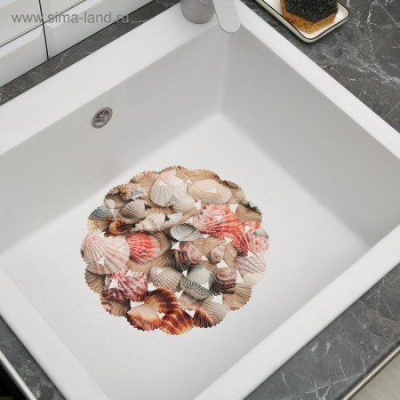 The lattice in the sink of the round share "shells", 28 × 28 cm-5