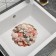 The lattice in the sink of the round share "shells", 28 × 28 cm