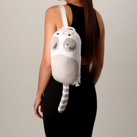 Baby plush backpack for the girl "Cat", 30 x 7 x 20 cm-6