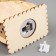 Christmas tree toy "House with Santa Claus and Christmas tree", from batteries, glow warm white