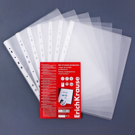 A4, 60 μm, Erichkrause Glossy Clear, glossy, vertical, 100 pieces-2