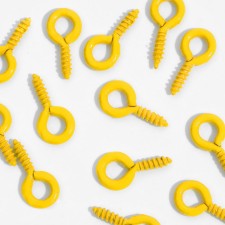 Holder for a screw pendant (set 50 pcs.) 0.8 × 0.3 × 0.1 cm, yellow color