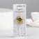 Candle in the cake on the skewer "Air star", number 7, 3.5 cm, gold