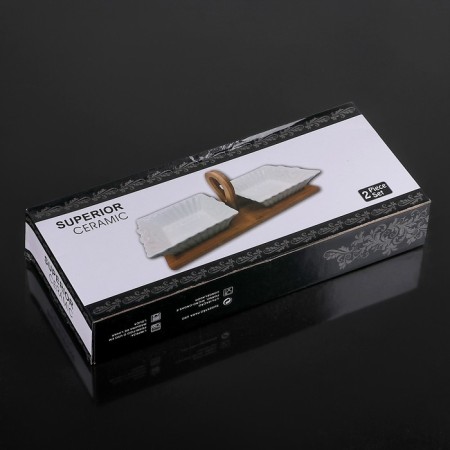 Set of salad bowls ceramic "esthete", 33 × 14 × 11 cm, 2 items-3