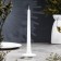 Lotus 2n candlelight of metal per 1 candle, 7.5x2.5 cm, white