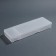 Organizer for storage, with a lid, 2 cells, 7 × 21 × 2.5 cm, white translucent color