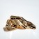 Earrings Metal "Atmosphere" abstraction, color gold