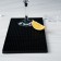 Bar rug of shade, 30 × 15 × 0.9 cm, rubber, black color