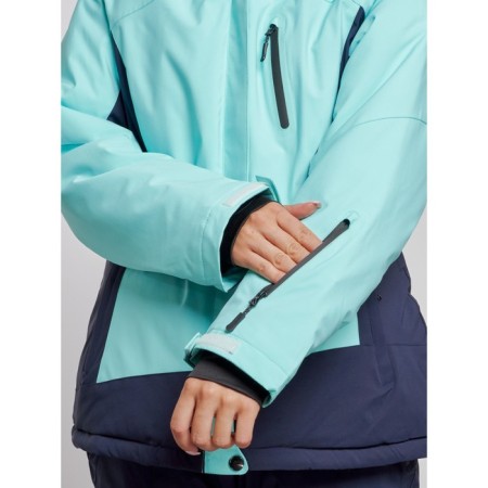 Ski costume female winter, size 60, turquoise color-5