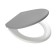 Miami toilet seat, gray color