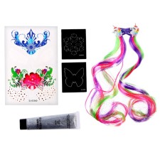 A set of children's tattoos for the face, strands, for the body 