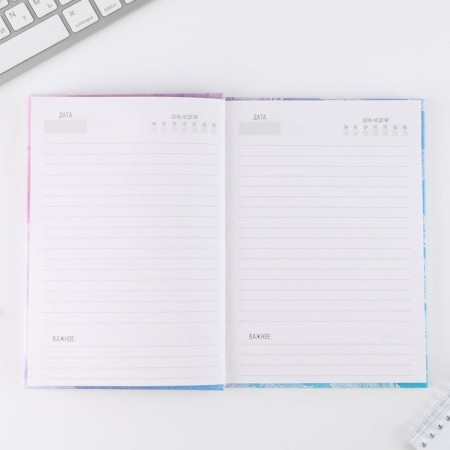 Diary in the solid cover "feathers", A5, 80 sheets-2