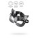 Pecado BDSM cat mask, embossed, genuine leather, black