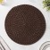 Serving napkin on the table “Shine”, d = 38 cm, brown color