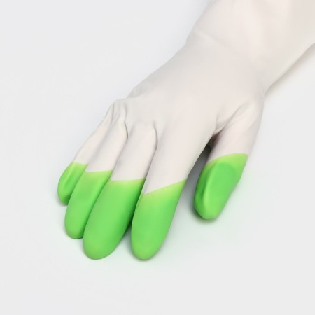 Permitory shade gloves, size m, PVC, protective, super -strength, 70 gr, color mix-2
