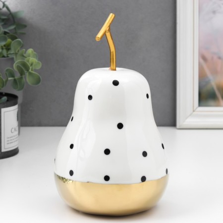 Souvenir ceramics "pear in peas" with gold 20x12x12 cm-1