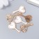 Decor for creativity metal, enamel "Clay with heart" white-pink 1.3x2.3 cm