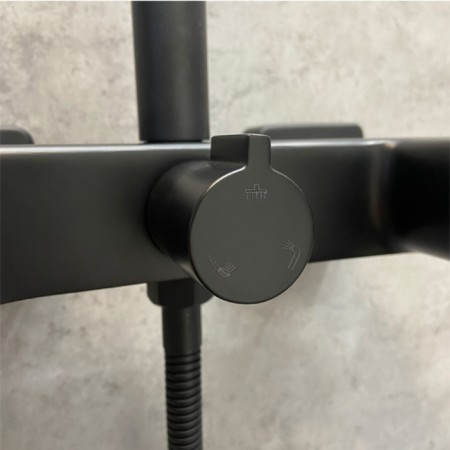 Shower system Comforty FF071R-CMT, black matte color-6