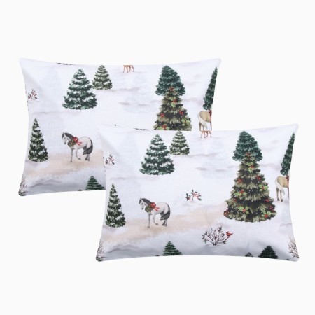Set of pillowcases "Ethel" Winter Ranch, 50x70 cm - 2 pcs, 100% cotton, pylon