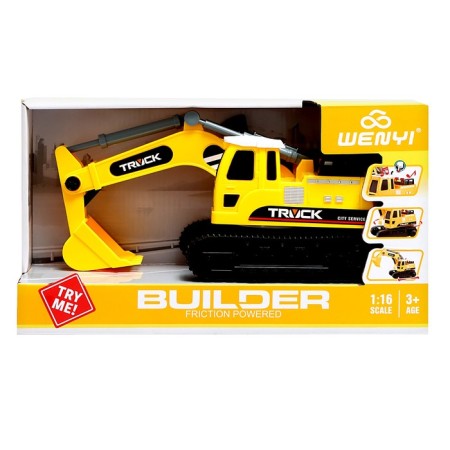 Excavator "Builder", 1:16, light, sound, inertia-7