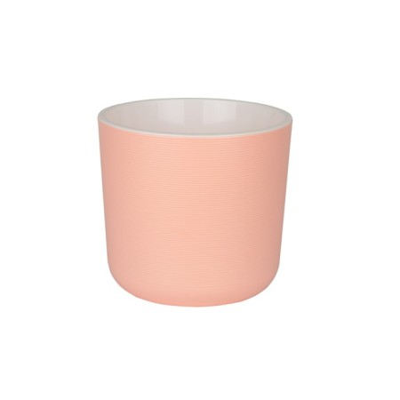 Plastic pot with the Lyon tab, pink color