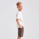 Burmuda shorts Minaku: Cotton Collection Brown color, height 140