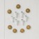 Screw eyes with plugs, set 6 pcs, size 1 pc: 0.8 cm