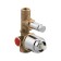 Universal built -in mechanism for the bathtub zipponi, d = 46 mm, with a divertor (d = 21 mm)