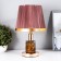Justine table lamp 1x60W E27 chocolate-gold 21.5x21.5x34 cm Risalux