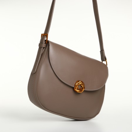 Women's bag on the Textura valve, medium size, color gray-5