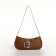 Bag Women's Baget with a zipper, chocolate color