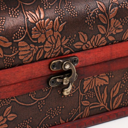 Casket Wood for a bottle "Travel and roses" 12.5x35x13.5 cm-2