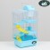 A cage for small rodents "Pijon", with a filling, 23 x 17 x 40 cm, blue
