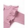 Children's overalls with ruffles fashion, height 56 ​​cm, pink color