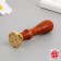 Printing for wax with a wooden handle "Crown" 9x2.5x2.5 cm