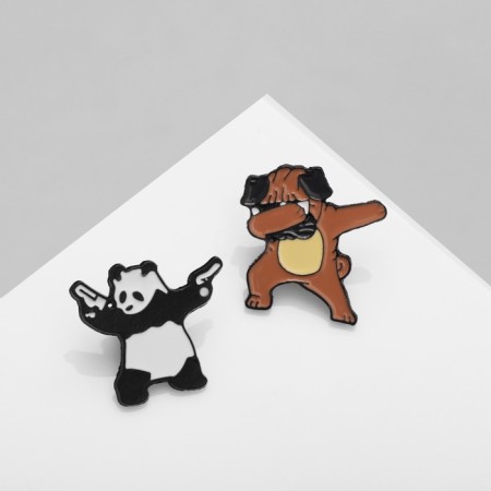 Set of icons (2 pcs.) "Bandits", colored in ferrous metal-2