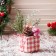 Christmas tree decoration "New Year's gift" 9x11 cm, pink