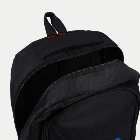 Male backpack on a zipper, 3 outer pockets, black color-3