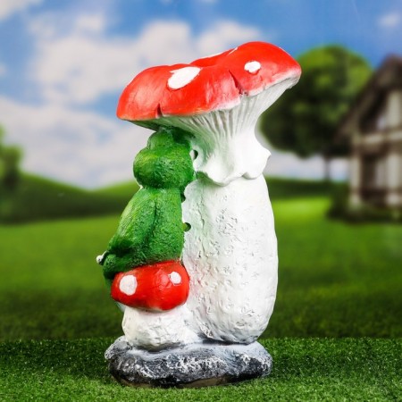 Garden figure "Fleet with a frog" 36x25cm-2