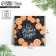 Mini-postcard "Happy New Year!" Orange, 7 x 7 cm, New Year