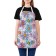 Apron kitchen with a photo print "Flower patterns", adjustable, size OS