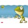 Album for drawing A4, 40 sheets, on a paper clip, "frog den", covered cardboard, matte lamination, embossing, block 100 g/m², mix