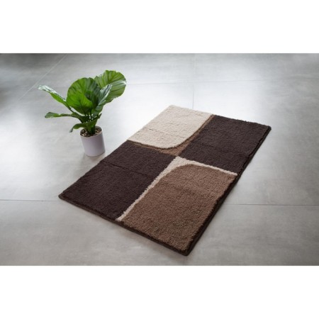 Bathroom mat, quad beige 55x50 cm-1