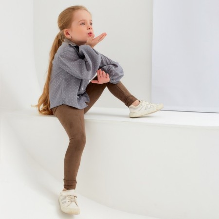 Children's shirt Minaku: Cotton Collection Color Gray, river 116-4