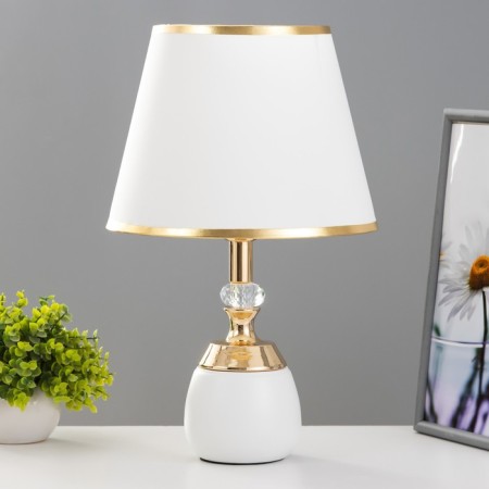 Board lamp "Leila" E27 40W white-gold 25x25x41 cm Risalux