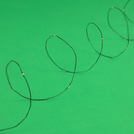 Garland "thread" 10 m Rosa, IP44, silver thread, 100 LED, warm white glow, 2 modes, solar battery-6