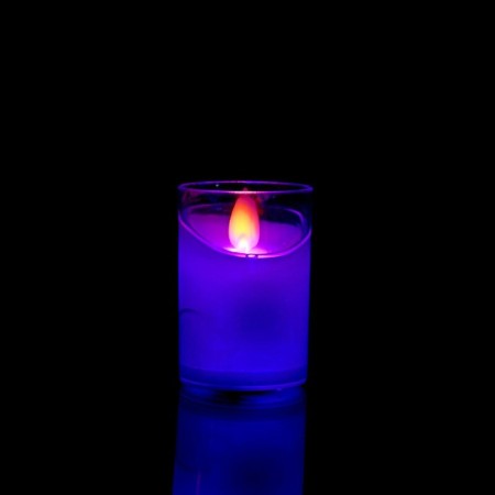 Candle LED, in a glass, MIX color-2