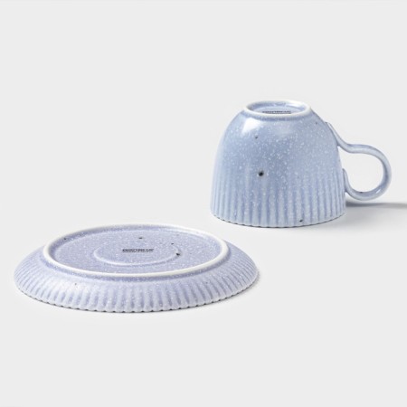 Tea pair of Dolyana "Coral", 275 ml, porcelain, blue-4