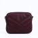 Richet Cross-Boda Bag on a zipper, external pocket, burgundy color